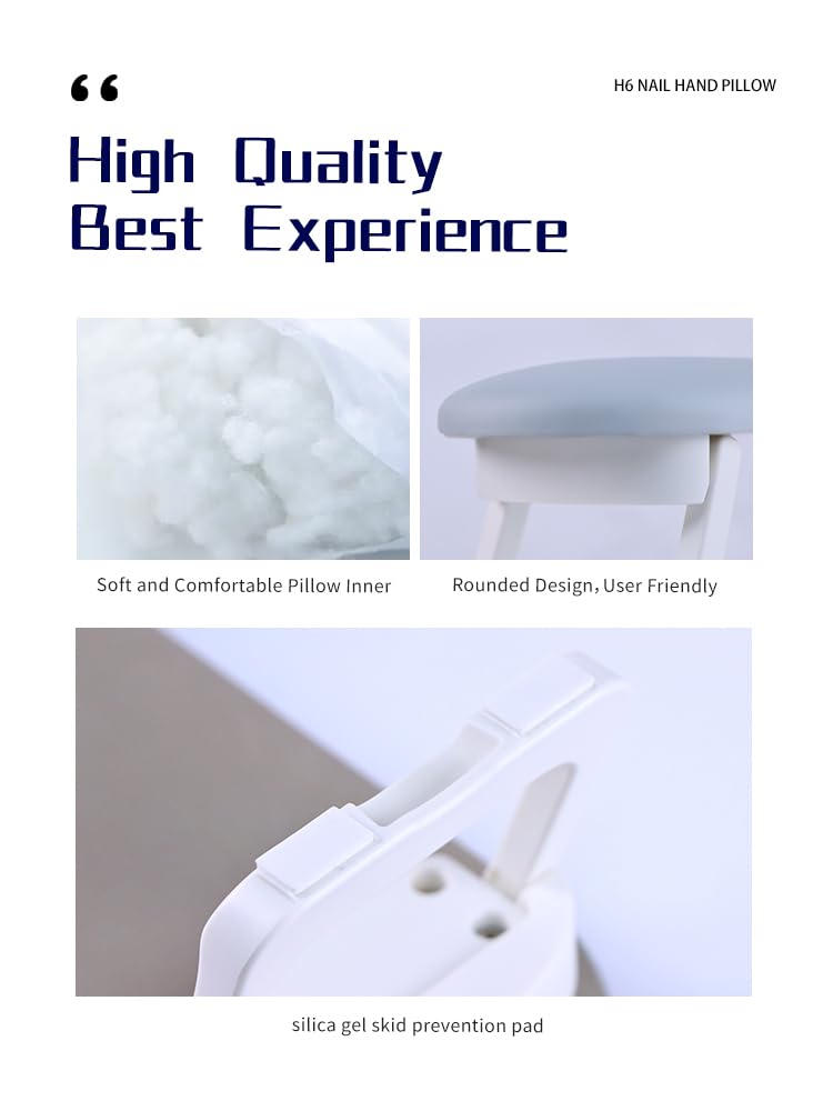 MAYCREATE Nail Arm Rest, Foldable Manicure Hand Rests Cushion Tool, PU Leather Soft Sponge Hand Rest, Nail Hand Pillow Stand with PVC Table Mat for Acrylic Nails Salon Use MAYCREATE Nail Arm Rest, Foldable Manicure Hand Rests Cushion Tool, PU Leather Soft Sponge Hand Rest, Nail Hand Pillow Stand with PVC Table Mat for Acrylic Nails Salon Use